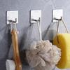 Stainless Steel Hook Strong Adhesive Hook Door Back Coat Hook Hardware Coat Hook Perforation-free Metal Coat Hook