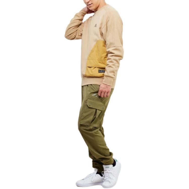 Adidas Sweatshirts Men's Khaki Crew Neck Moderate Regular HP1382