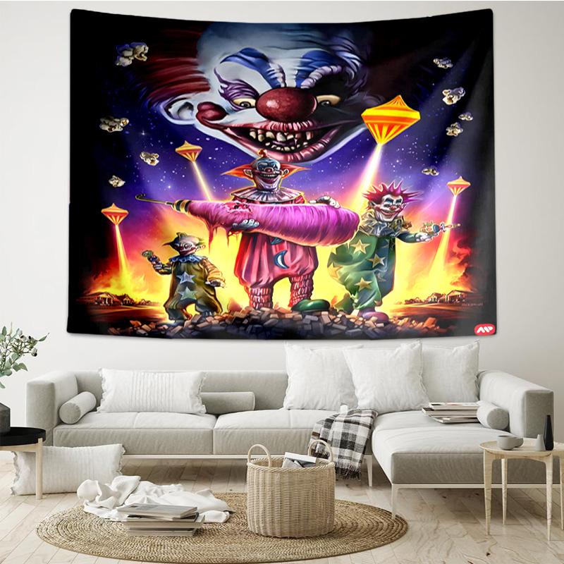 Clown Horror Tapestry Hanging for Bedroom,Livingroom, Playroom,Decor Art Room Wall Tapestry Holiday and Birthday Gifts