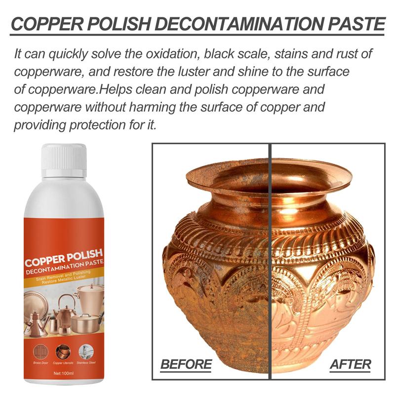 2/1Pcs Brass and Copper Tarnish Remover Metal Polish Cleaner for Polishing of Electrical Appliances Harmless Household Tools
