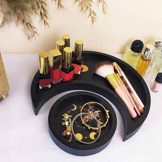 Декоративный поднос большой емкости круглый декоративный многоразовый ароматерапевтический эфирный поднос для луны Home