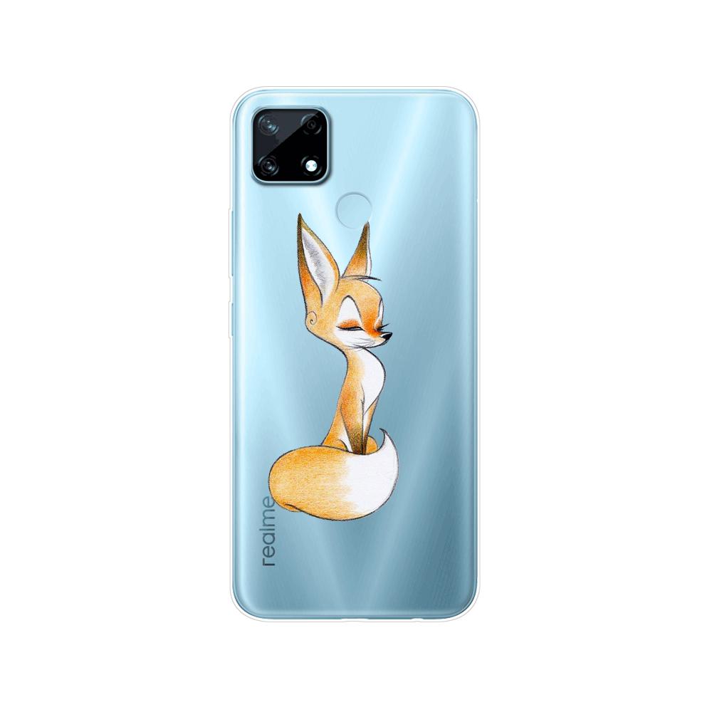 Для Realme C12 C25 C25S 7i Global Чехол Силиконовая задняя крышка для Realme Narzo 20 30A Чехол для телефона ТПУ Мягкий чехол-бампер Etui