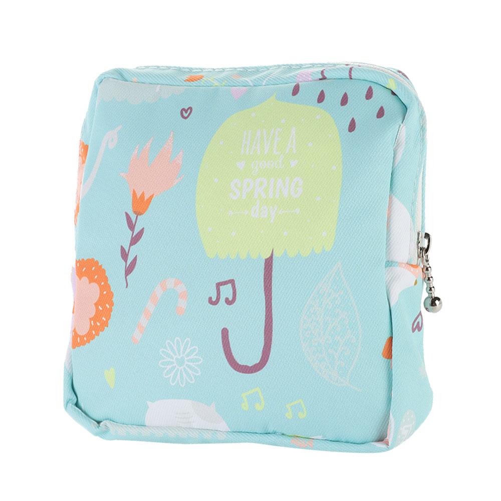 Towel Credit Card Holder Sanitary Pad Bags Coin Purse Storage Pouch Sanitary Napkin Storage Bag