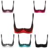 Women Plus Size Lace Trim Underwire 1/4 Cup Open Front Bra Top Push Up Shelf Balconette Brassiere Corset Underwear