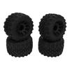 4pcs RC Monster Truck Tires Black Rubber Plastic 12mm Hex RC Accessories for Redcat for HPI for HSP