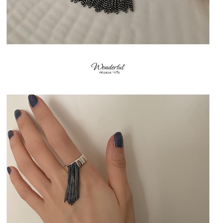 Винтажное кольцо с кисточкой в корейском стиле - Женское модное универсальное открытое кольцо