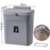 7/9л подвесной мусорный бак для кухни, большая емкость, кухонная корзина для мусора, настенная корзина для ванной комнаты с крышкой