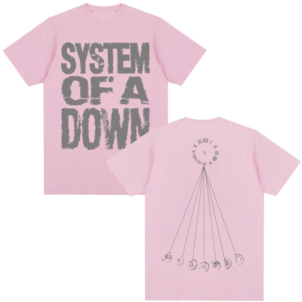 Футболка Rock Band System of A Down Mezmerize Мужская Женская Винтажная Хип-Хоп Готическая Харадзюку Футболки Оверсайз Хлопковая Повседневная Футболка