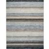 Modern Scandinavian Living Room Rug Brown Lines 160x230