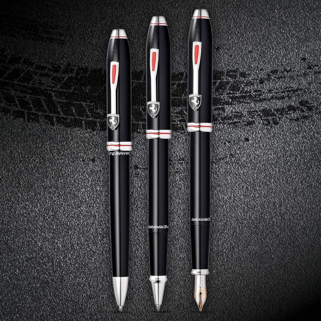Шариковая ручка Cross Townsend для Scuderia Ferrari глянцевая черная оригинальная импортная продукция на масляной основе FR0042-56