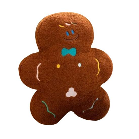 Пряничный человечек плюшевая игрушка мягкая рождественская кукла печенье для детей плюшевая праздничная