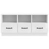 TV Stand High Gloss White 102 x 34.5 x 47 cm Engineered Wood