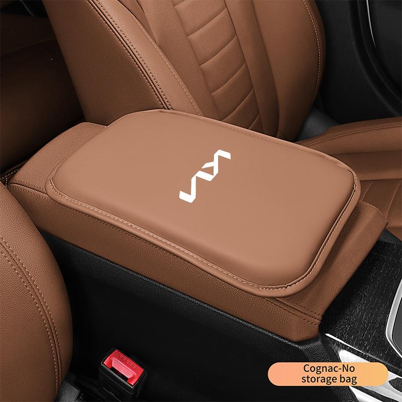 Leather Car Armrest Cushion Storage Box Cover Pad For KIA Rio Ceed Sportage Cerato Soul Sorento Picanto Optima AccessoriesWE5