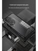 Чехол для телефона Honor 400pro с металлическим каркасом: Кнопка-защелка, Матовая задняя панель, Защитное зеркало.