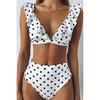 Swimwear & Pareos Polka Dot Ruffle High Waist Bikini