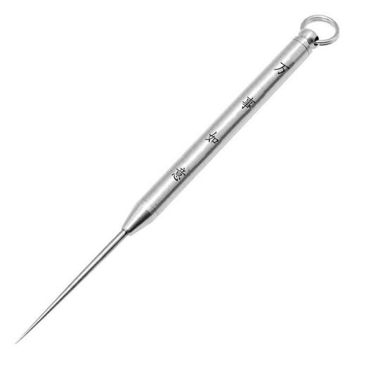 Зубочистка высокой твердости, не ржавеющая, водонепроницаемый, эластичный титановый брелок, подвеска, металлическая зубочистка, инструмент для кемпинга, уличные принадлежности