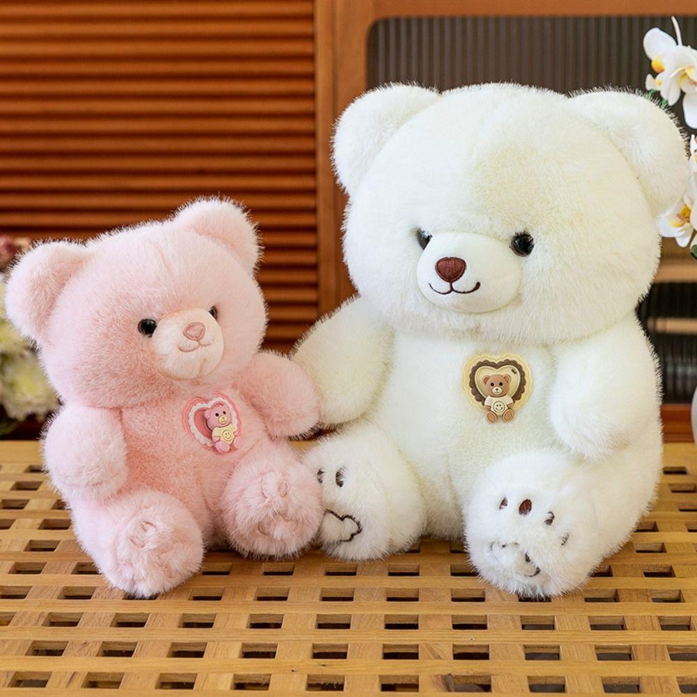 Simulation Bear Plush Toy Soft Stuffed Bear Plushie Doll Bear Stuffed Animal Toy Kids Gifts