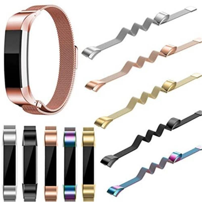Элегантный металлический сетчатый миланский ремешок для Fitbit Alta, магнитный ремешок из нержавеющей стали