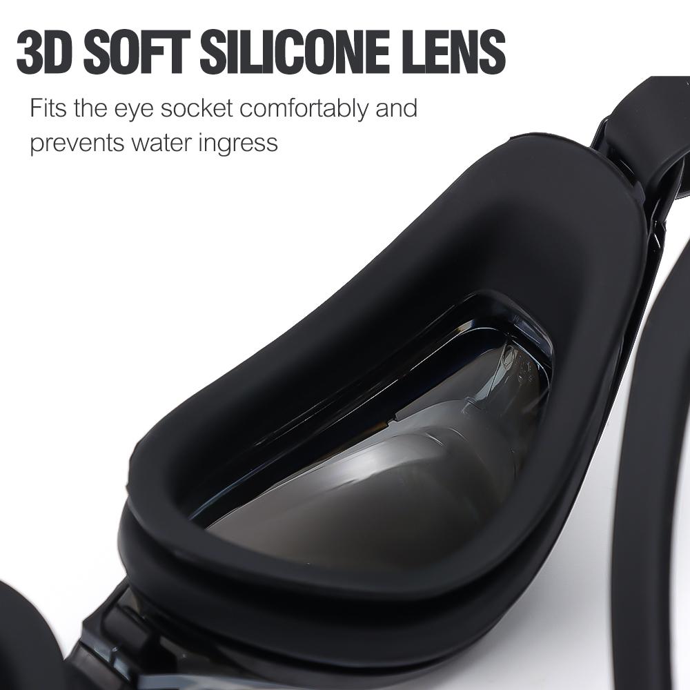 Myopia Swimming Goggles Glasses -1.0~-9.0 Waterproof Anti Fog Swim Goggle Eyewear Men Adjusatble Silicone Swimming Glasses Women