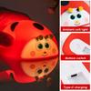 Ladybug Red RGB LED Night Light Cute Cartoon Animals Silicone Lamp Touch Sensor Timing USB Rechargeable for Children Kid Birthda