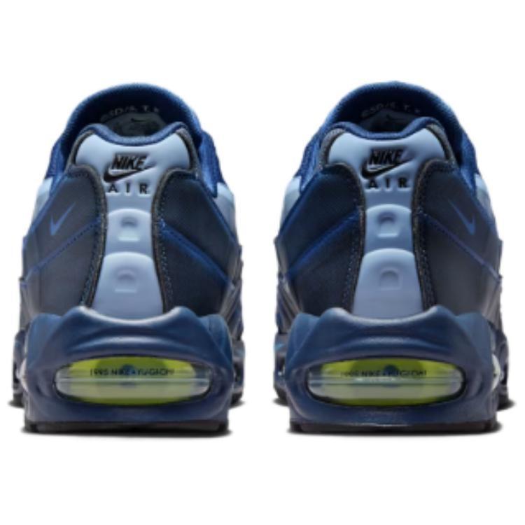 Ю Ги О! x Nike Air Muscle 95 Нескользящие Устойчивые к истиранию Низкие Повседневные Беговые Кроссовки Мужские Super Feel Синий II7404-400