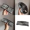 Korean Style Knit Zebra Pattern Hair Band With Wide Edging For Women And Men