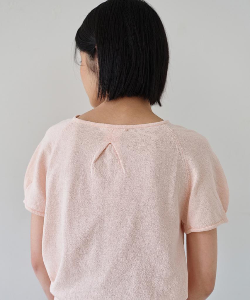 AHWE Summer Boat Neck Knit_Peach