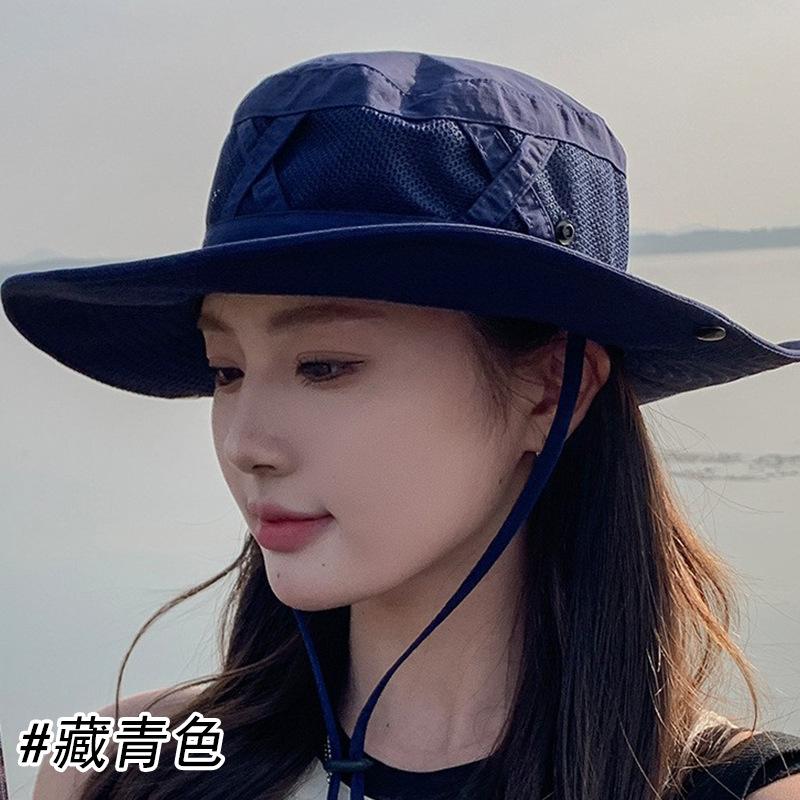 Летняя шляпа рыбака с полями, защита от УФ-лучей, солнцезащитная шляпа для женщин, для рыбалки на открытом воздухе, защита от солнца, дышащая, альпинистская солнцезащитная шляпа для мужчин