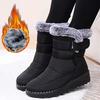 Women'S Mid-Calf Boots, Winter New Fleece-Lined Warm Anti-Slip Durable Comfortable Casual Fashion Thick-Soled High-Top Thickened Warm Shoes