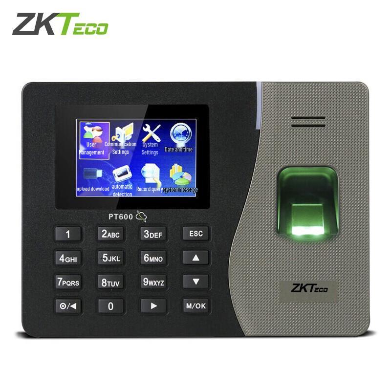 ZKTECO PT600 Color Screen Fingerprint Time Attendance Machine CN plug (adapter included)