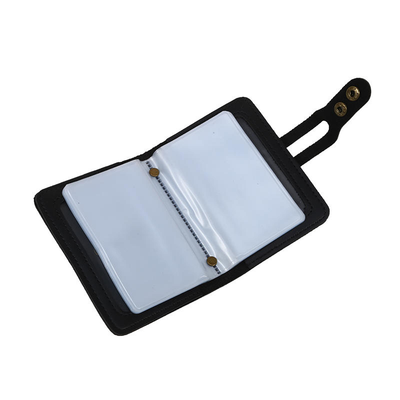 Мужская сумка для карт из искусственной кожи с большой емкостью, винтажная застежка, противоугонный чехол для кредитных карт, прозрачный бумажник для визиток