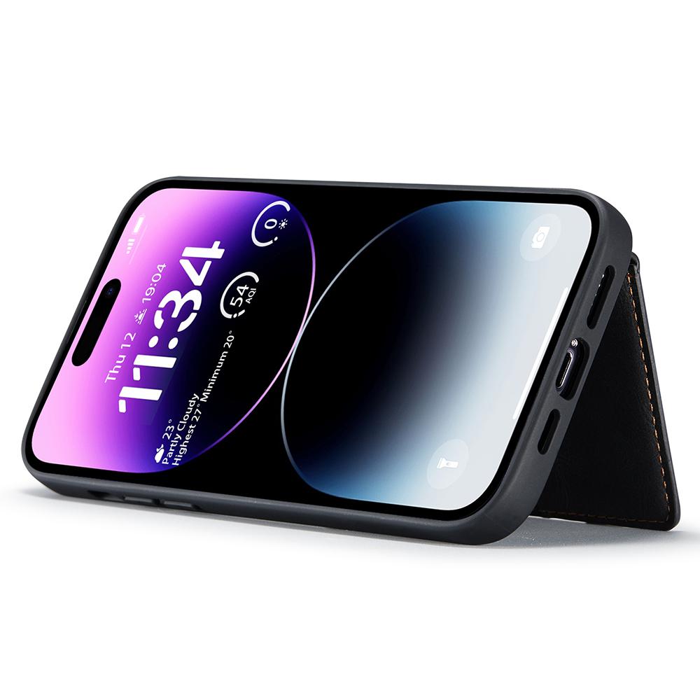 Для iPhone 14 Pro Max Чехол 2 в 1 Кожа+ТПУ Чехол для телефона Съемный держатель для карт