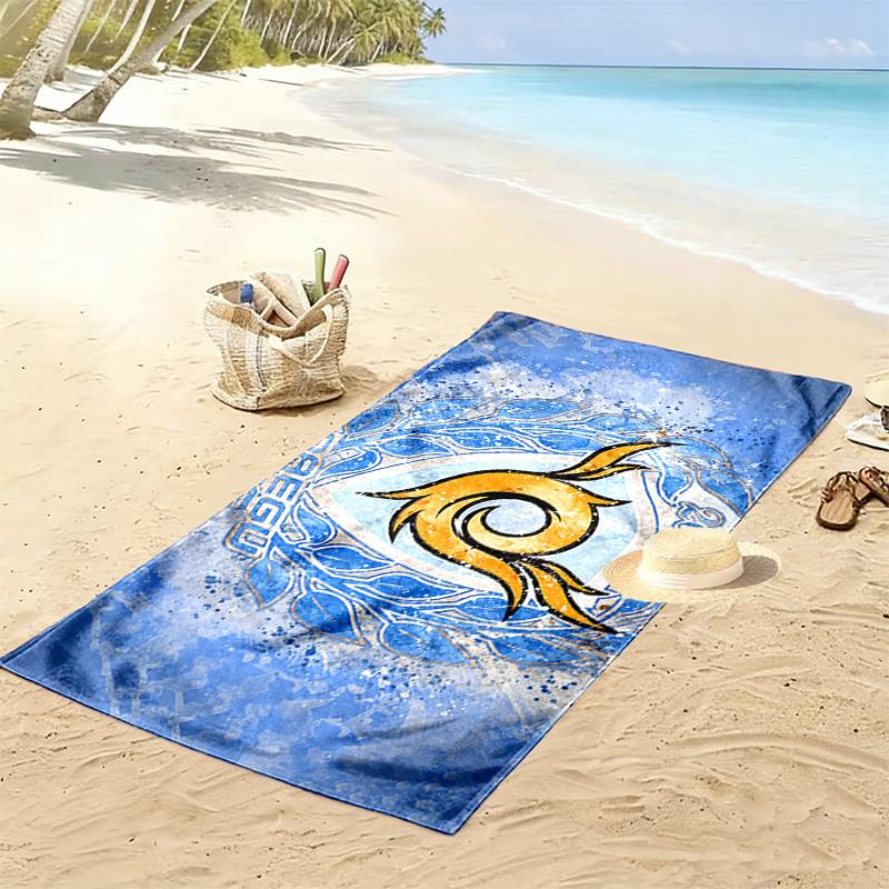 Daegu FC Print Beach Towel, Large Soft Quick Dry Towel for Beach Camping Swimming