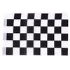 5X Black And White Flag Checkered Racing Banner Polyester Flags Hand Signal Flags