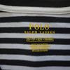 Polo Ralph Lauren Полосатый логотип Вышитый V-образный вырез короткий рукав футболка женские футболки черный белый 211698035-045