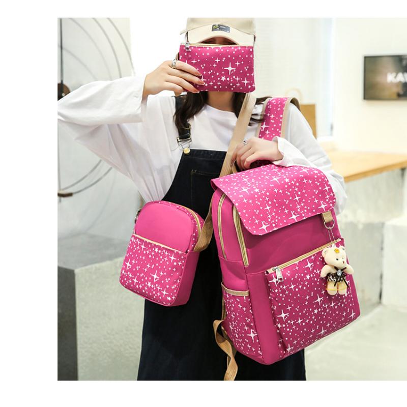 Рюкзак в стиле Fantasy Academy с принтом, рюкзак с изображением маленького медвежонка, школьный портфель для девочек