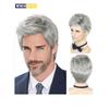 Men Wigs Short Silver Gray Wig Synthetic Heat Resistant Natural Halloween Cosplay Hair Wig