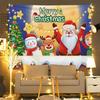 European Christmas Festival Hanging Cloth - Fresh Party Background Decor