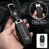 Zinc Alloy Leather Car Key Case Cover Shell For Mercedes Benz AMG A C E S G Class GLC CLE CLA GLB GLS W177 W205 W213 W222 X167 AW1