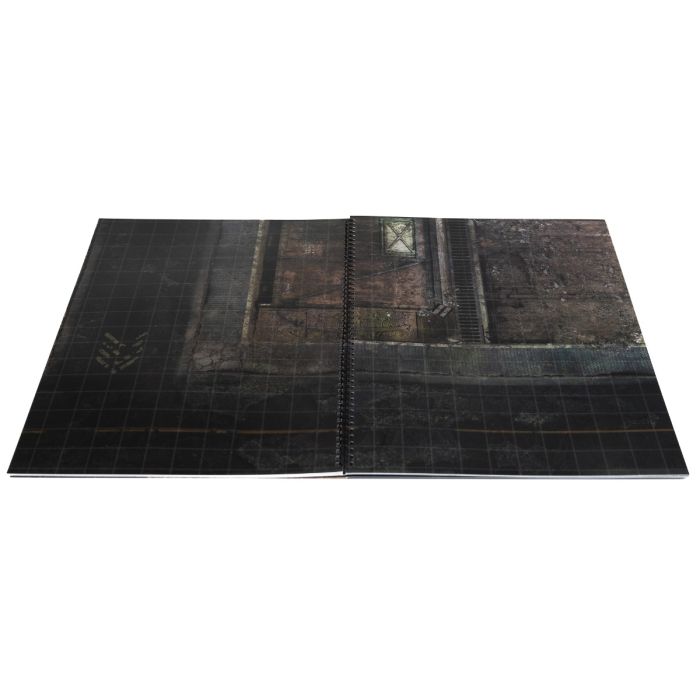 Rpg Book A3 Washable Mat Future Adventures Book - Sci-Fi/Post-Apocalypse - Square Grid