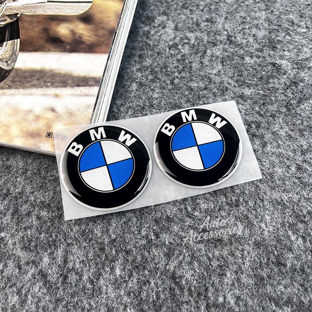 2pcs Car Badge 3D Stickers Soft Adhesive Multi-size Optional Motorcycle Waterproof Decals For BMW 50th Anniversary X1 X3 X5 X7 ydbn48
