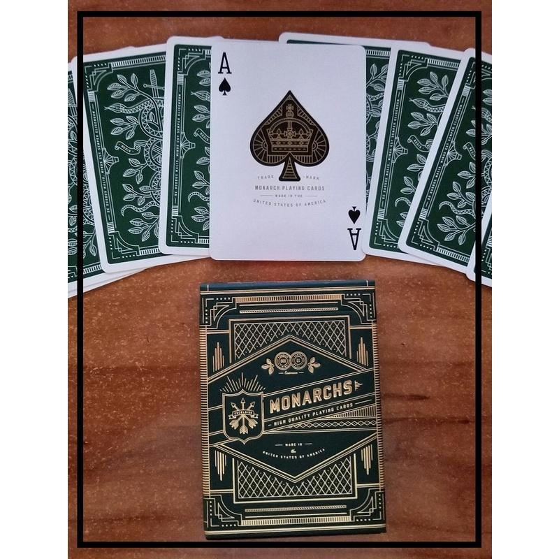 Theory11 Green Monarch Игральные карты USPCC Bicycle Monarchs Колода Карточные игры Волшебные трюки