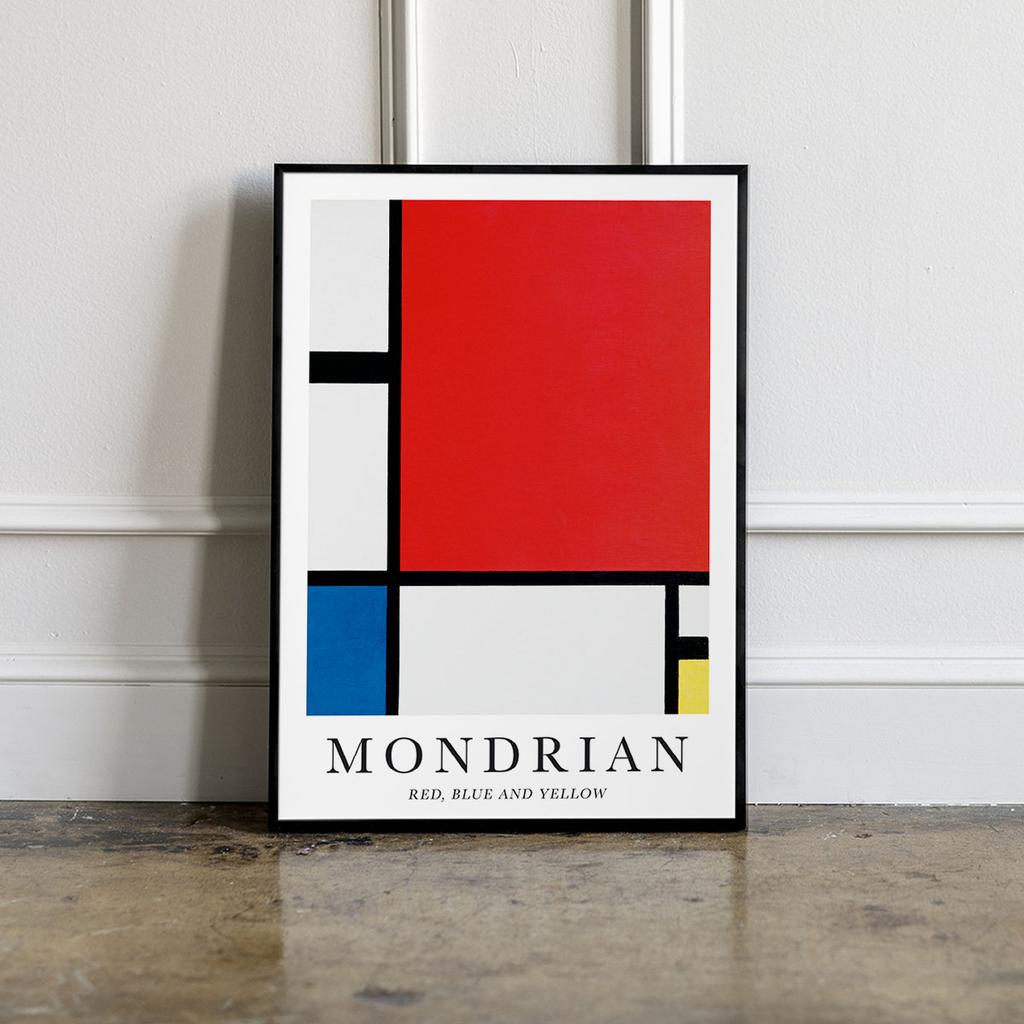 Plakat mondrian obrazy reprodukcje