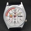 REFURBISHED VINTAGE SEIKO 5 AUTOMATIC JAPAN MENS SILVER DIAL WATCH A433572-2 R117-a433572