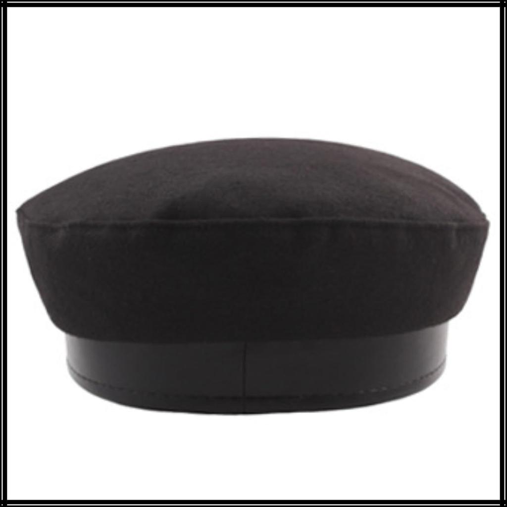 Морская кепка Шерстяная кепка газетчика Пряжка Стильная шляпа для выхода Женская Мужская CZ206 [Белый Клык] (красный)