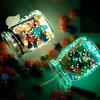 Star Origami Fluorescent Glass Bottle Night Glow Starry Sky Bottle Fluorescent Drift Bottle