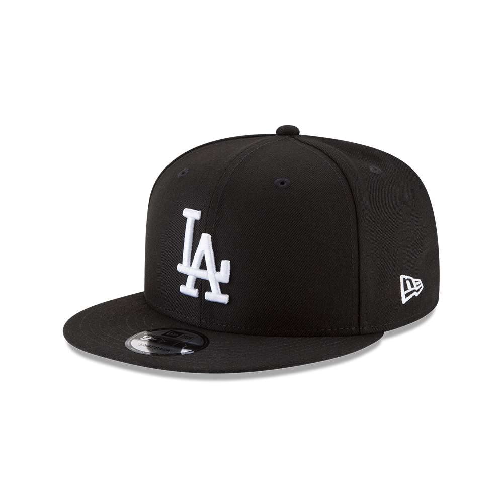 New Era 950 Los Angeles Dodgers Basic Snapback Hat Cap (Black/White) Men's