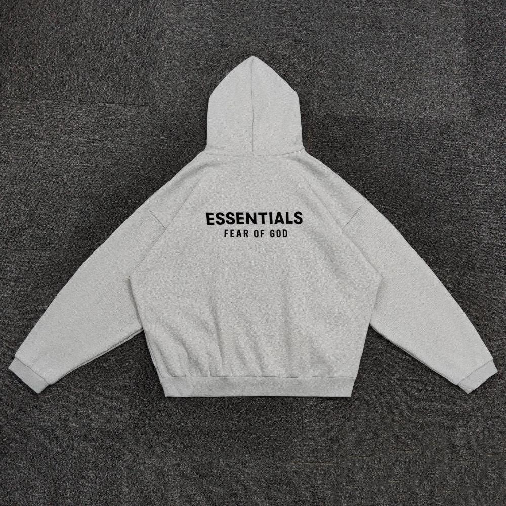 Green X FOG Essentials Plus Velvet Hooded Sweatshirt SS24