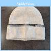 Simple Hat Knitted With Solid Color Design Suitable For Daily Cold Seasons