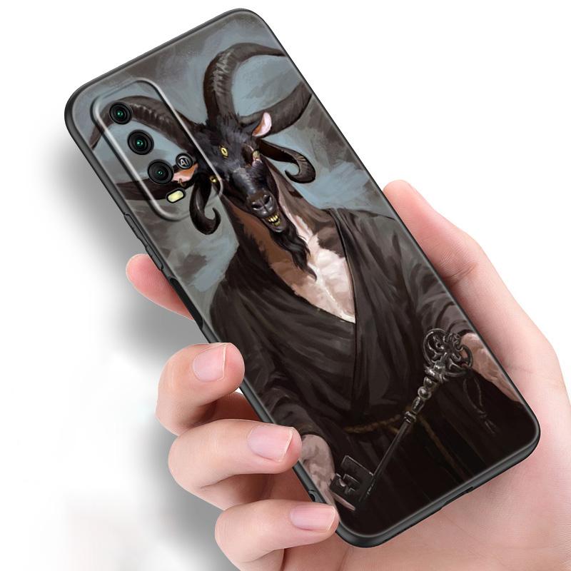 Пентаграмма 666 демонический сатанинский силиконовый чехол для телефона для Xiaomi Redmi Note 11 10 9 8 Pro 11T 10T 10S 9S 8T 9 9A 9C 9T черный чехол